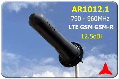 Protel  AR1012.1 Antenna direzionale yagi 790-960 MHz 4G LTE GSM GSM-R 12 dBi