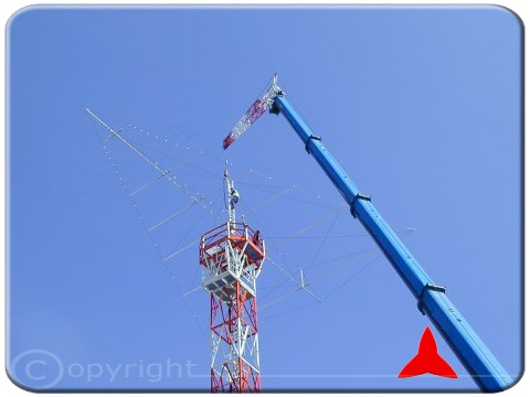 Protel ARL531 Antenna direzionale log-periodica logaritmica HF per grandi distanze 2-50 MHz