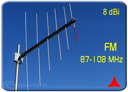 Protel ARL0206 Antenna FM log-periodica logaritmica 87.5 108 MHz