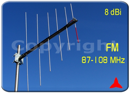 Protel ARL0206 Antenna FM log-periodica logaritmica 87.5 108 MHz