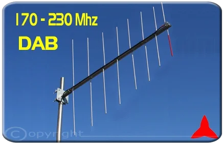 ARL03810X Antenna Log-Periodica Logaritmica DAB 170 230 Mhz Protel