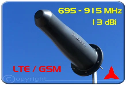 Protel AR1050 Antenna Yagi ad alto guadagno Direzionale LTE GSM GSM-R 695 915 MHz