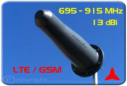 Protel AR1050 Antenna yagi direzionale alto guadagno banda GSM-R GSM LTE 695-915MHZ