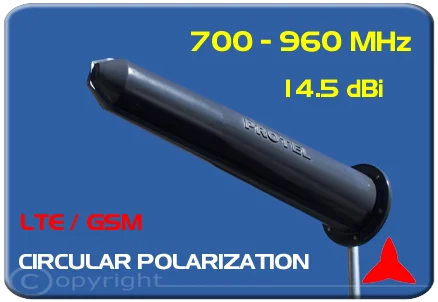 AR1060 Antenna Polarizzazione Circolare alto Gadagno 700-960MHz Prote