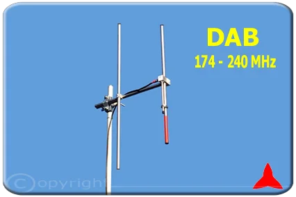 DAB-ARYCKM-D-25X Antenna Yagi direzionale 2 due elementi 174-240 MHz Protel