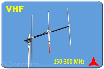 Protel ARYCKM-D-37X Antenna Yagi direzionale 3 tre elementi VHF 150-300 MHz