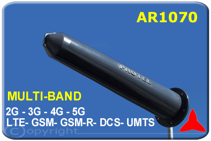 Antenna logaritmica PROTEL AR1070 660 2700 MHz alto guadagno 660 2700 mhz