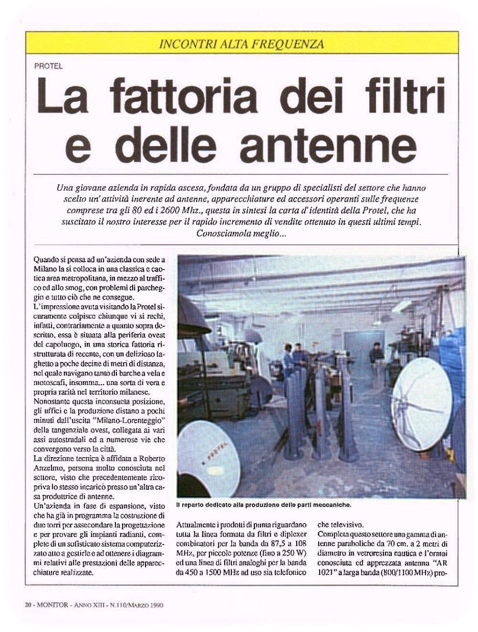 Stampa Protel Antenne Monitor Magazine 04-1990