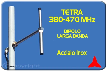 Protel Antenna DipoloTetra 380 470MHz acciaio Inox