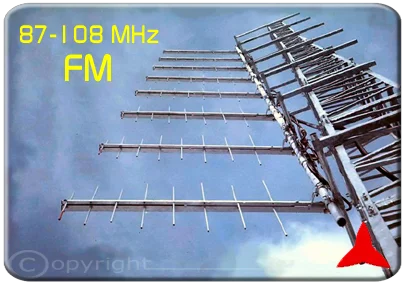 Protel ARL0208 Antenna FM log-periodica logaritmica 87.5 88 108 MHz