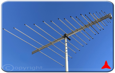 ARL100R/F500XZ antenna log-periodioca di misura ripiegabile VHF UHF 100-500 MHz Protel