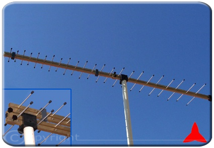 Protel ARL470F790XZ  ITU-R Antenna di misura logaritmica direzionale Banda DVB-T frequenza 470-790 MHz